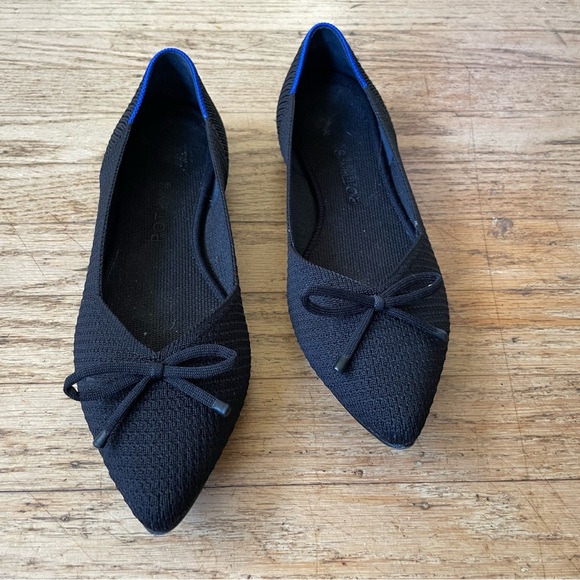 Rothy's Black Flats Comfortable Everyday Loafers - Picture 5 of 11